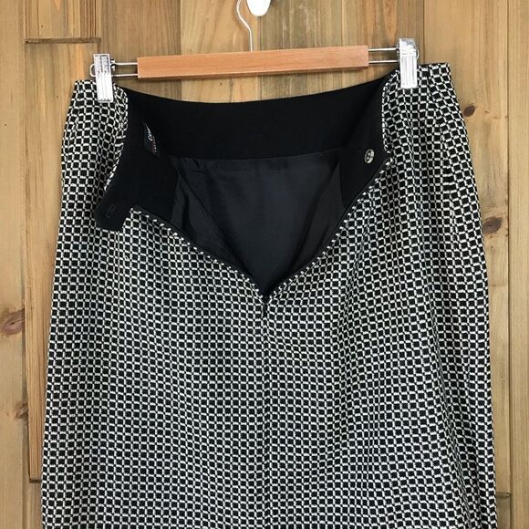 Vintage Canvasbacks Womens Art Wear Wool Suit Fushia Black & White 2 Button 12 - Picture 8 of 15